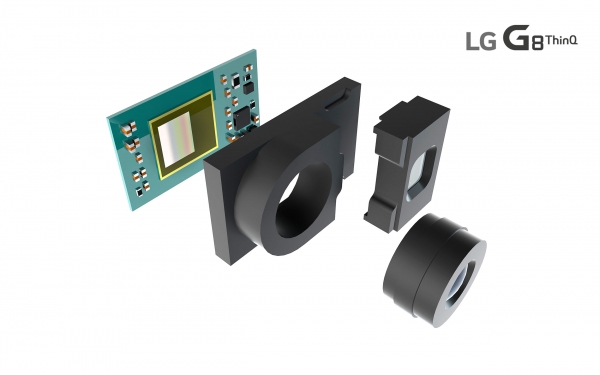 LG전자가 LG G8 ThinQ에 탑재하는 ToF 센서의 구조 개념도