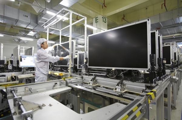 삼성디스플레이 LCD 생산라인