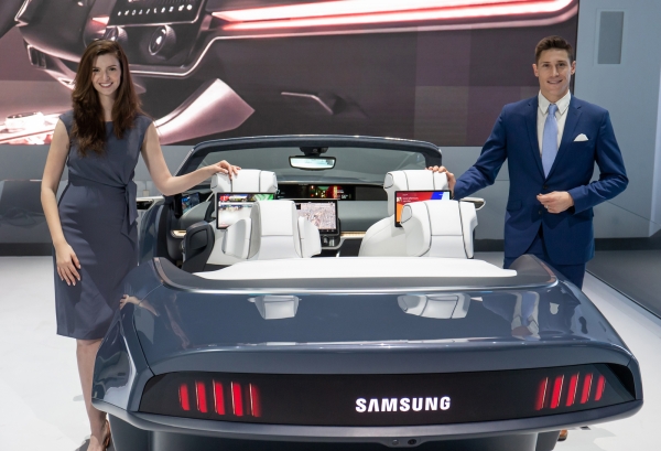 CES2020에서 전시된 삼성전자의 차량용 '디지털 콕핏 2020'