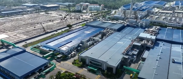 삼성SDI 말레이시아 배터리 공장 전경 이미지. 사진 왼쪽에 2공장 건설이 항창이다.