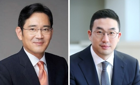Presidente da Samsung Electronics, Lee Jae-yong (foto à esquerda) e presidente da LG, Ko Kwang-moo (foto à direita)