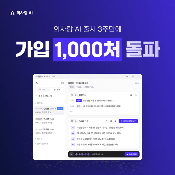 GC메디아이, '의사랑 AI' 순조로운 출발